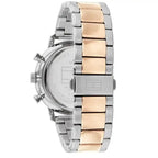 Tommy Hilfiger Legend 1710570 44mm Men's Quartz Watch – Rose Gold Skeleton & Two-Tone Stainless Steel Bracelet