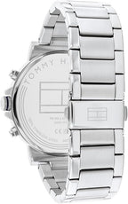 Tommy Hilfiger Tyson 1710588 44mm Men's Multi-Function Watch – Navy Blue & Silver Stainless Steel Bracelet