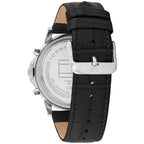 Tommy Hilfiger Stewart 1710605 44mm Men's Multi-Function Watch – Black Semi-Skeleton & Black Genuine Leather Strap