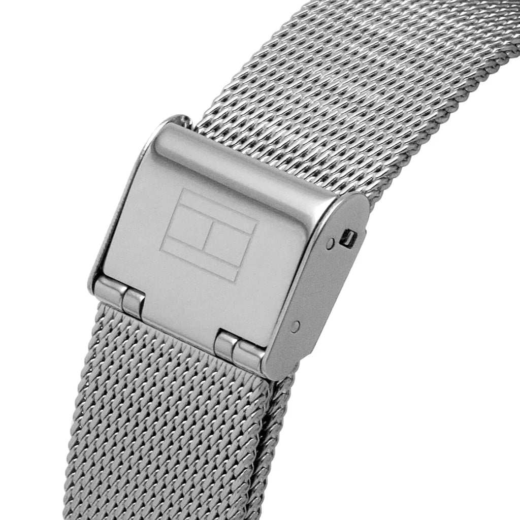 Tommy Hilfiger Jenna 1781942 40mm Women's Multi-Function Watch – White & Silver Stainless Steel Mesh Bracelet