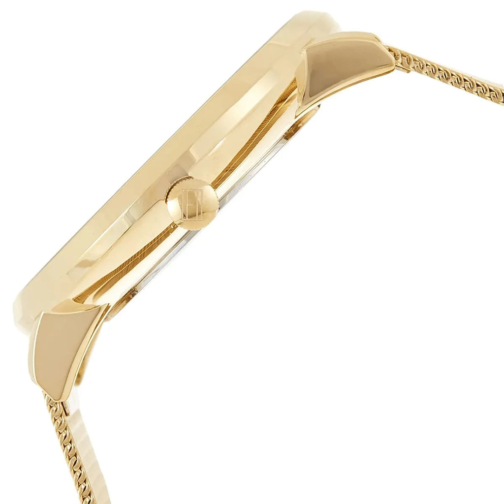 Tommy Hilfiger Jenna 1781943 40mm Women's Multi-Function Watch – Champagne Sunray & Gold Stainless Steel Mesh Bracelet