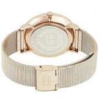 Tommy Hilfiger Jenna 1781944 40mm Women's Multi-Function Watch – Rose Gold Sunray & Rose Gold Stainless Steel Mesh Bracelet