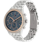 Tommy Hilfiger Ari 1781976 38mm Women's Multi-Function Watch – Slate Blue & Silver Stainless Steel Bracelet
