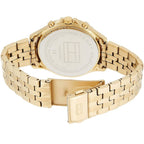 Tommy Hilfiger Ari 1781977 38mm Women's Multi-Function Watch – Off-White Sunray & Gold Stainless Steel Bracelet