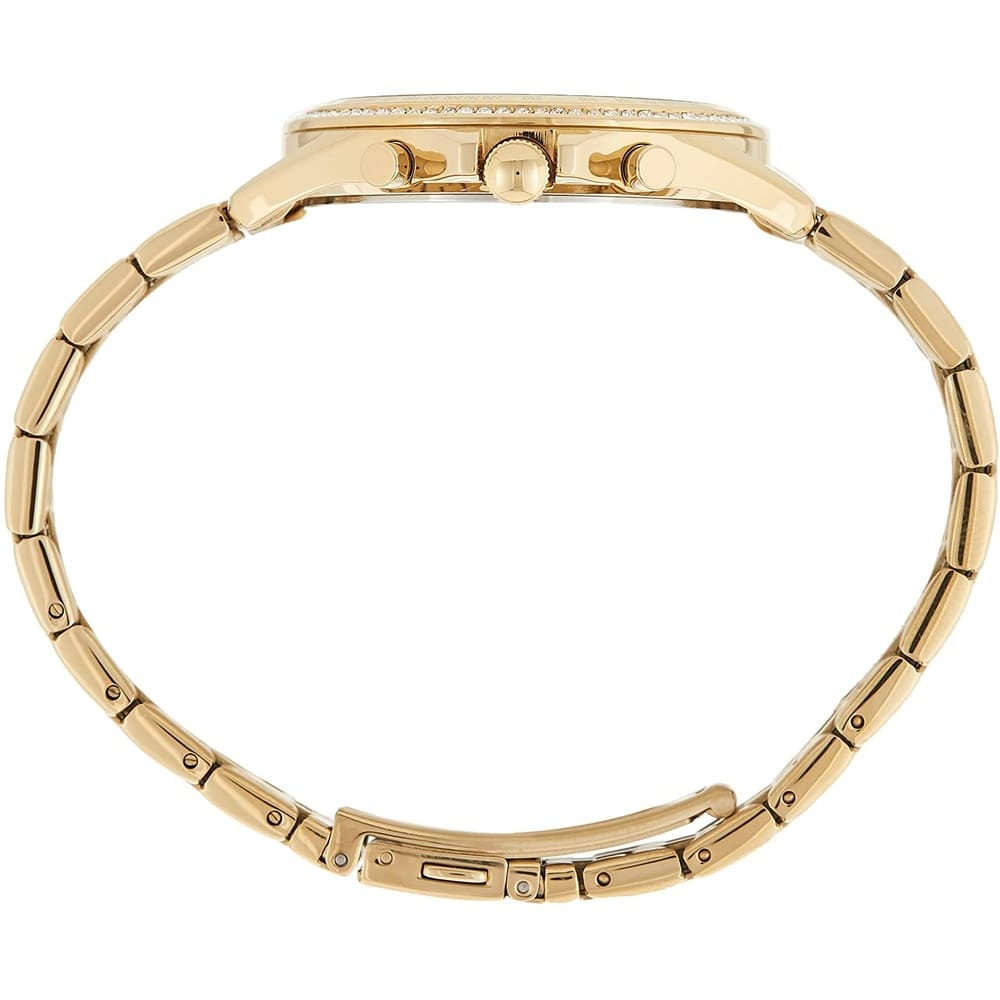 Tommy Hilfiger Ari 1781977 38mm Women's Multi-Function Watch – Off-White Sunray & Gold Stainless Steel Bracelet