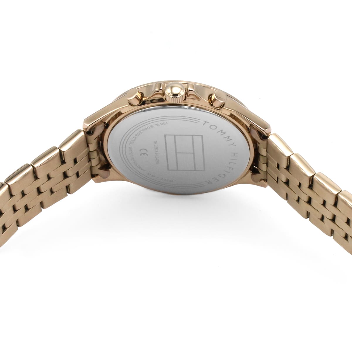 Tommy Hilfiger Ari 1781978 38mm Women's Multi-Function Watch – Off-White Sunray & Rose Gold Stainless Steel Bracelet