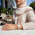 Tommy Hilfiger Ari 1781978 38mm Women's Multi-Function Watch – Off-White Sunray & Rose Gold Stainless Steel Bracelet
