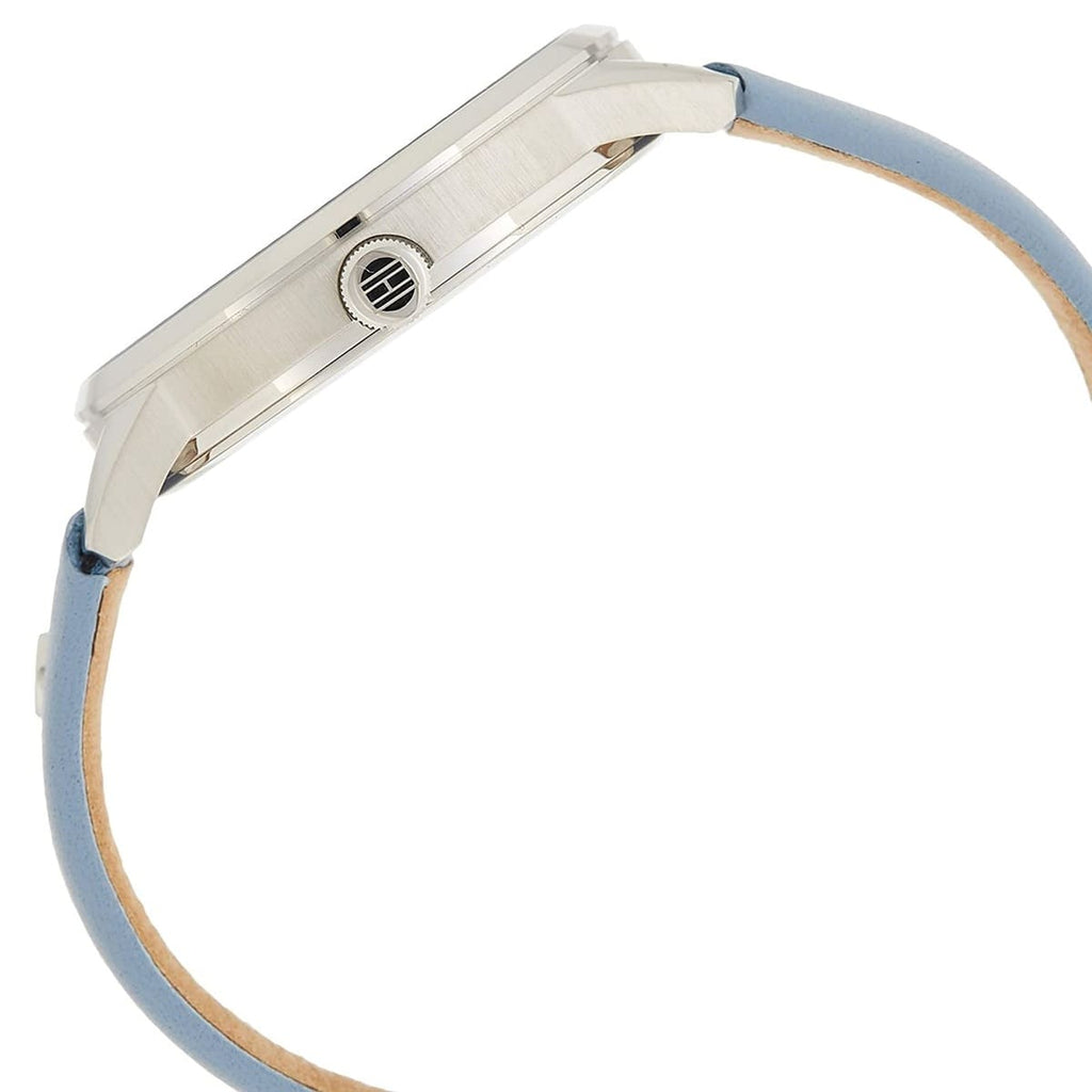 Tommy Hilfiger Brooke 1782023 38mm Women's Multi-Function Watch – Silver Sunray & Light Blue Genuine Leather Strap