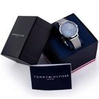 Tommy Hilfiger Pippa 1782149 35mm Women's Quartz Watch – Navy Blue Sunray & Silver Stainless Steel Mesh Bracelet