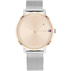 Tommy Hilfiger Pippa 1782151 35mm Women's Quartz Watch – Rose Gold & Silver Stainless Steel Mesh Bracelet