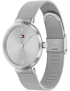 Tommy Hilfiger Liberty 1782220 35mm Women's Quartz Watch – Silver Sunray & Silver Stainless Steel Mesh Bracelet
