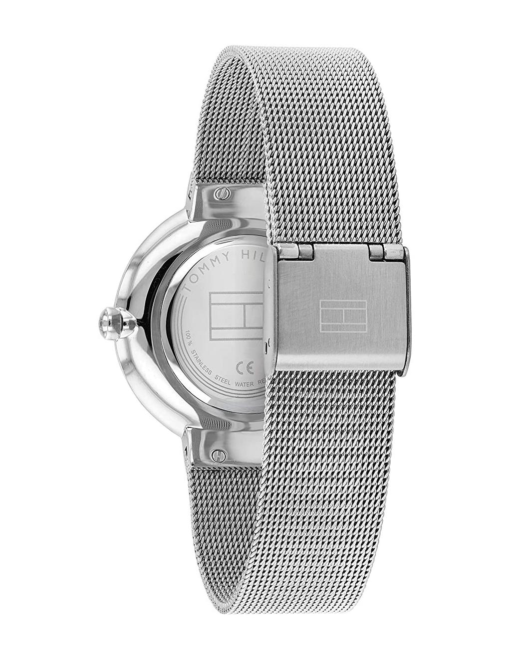 Tommy Hilfiger Liberty 1782220 35mm Women's Quartz Watch – Silver Sunray & Silver Stainless Steel Mesh Bracelet