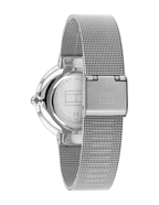 Tommy Hilfiger Liberty 1782220 35mm Women's Quartz Watch – Silver Sunray & Silver Stainless Steel Mesh Bracelet