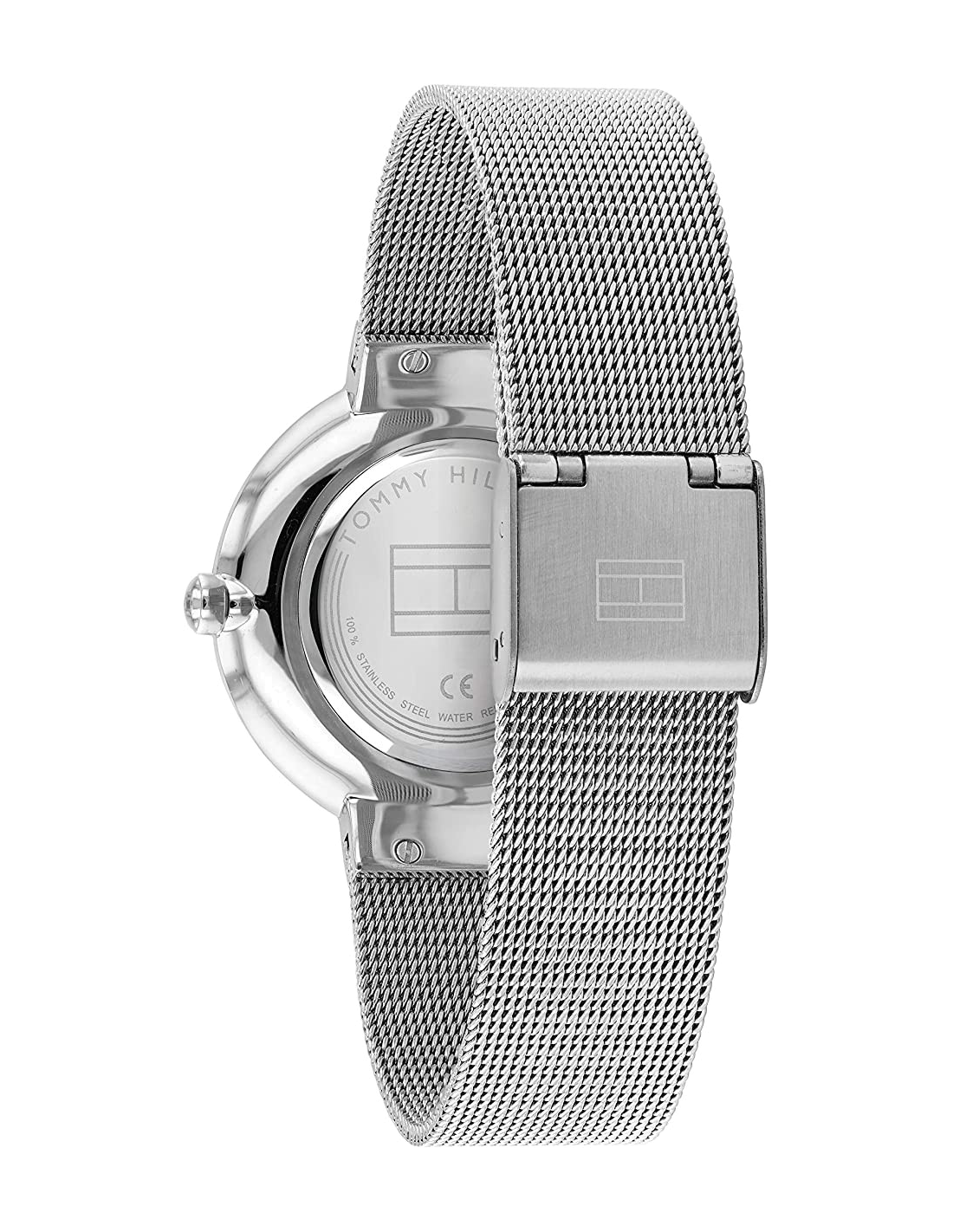 Tommy Hilfiger Liberty 1782220 35mm Women's Quartz Watch – Silver Sunray & Silver Stainless Steel Mesh Bracelet