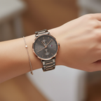 Tommy Hilfiger Jenna 1782300 38mm Women's Multi-Function Watch – Grey Sunray & Two-Tone Stainless Steel Bracelet