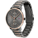 Tommy Hilfiger Jenna 1782300 38mm Women's Multi-Function Watch – Grey Sunray & Two-Tone Stainless Steel Bracelet