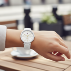 Tommy Hilfiger Ivy 1782342 38mm Women's Multi-Function Watch – White Sunray & White Rubber Strap