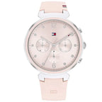 Tommy Hilfiger Lori 1782343 38mm Women's Quartz Watch – Pink Sunray & Pink Rubber Strap