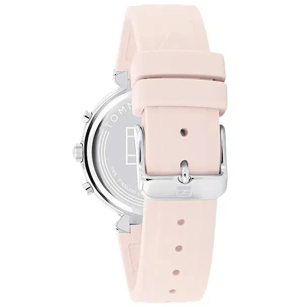 Tommy Hilfiger Lori 1782343 38mm Women's Quartz Watch – Pink Sunray & Pink Rubber Strap