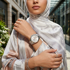 Tommy Hilfiger Kennedy 1782384 38mm Women's Multi-Function Watch – Silver Sunray & Silver Stainless Steel Bracelet
