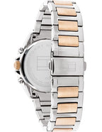 Tommy Hilfiger Kennedy 1782387 38mm Women's Multi-Function Watch – Silver Sunray & Two-Tone Stainless Steel Bracelet