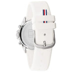 Tommy Hilfiger Kennedy 1782388 38mm Women's Multi-Function Watch – White & White Rubber Strap