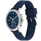 Tommy Hilfiger Kennedy 1782389 38mm Women's Multi-Function Watch – Navy Blue & Navy Blue Rubber Strap