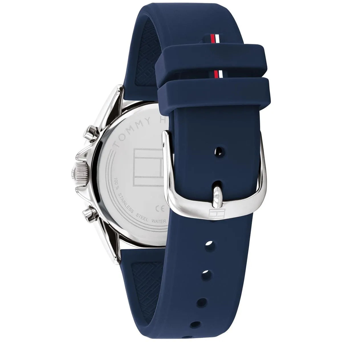 Tommy Hilfiger Kennedy 1782389 38mm Women's Multi-Function Watch – Navy Blue & Navy Blue Rubber Strap