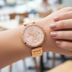 Tommy Hilfiger Luna 1782391 38mm Women's Multi-Function Watch – Rose Gold & Gold Stainless Steel Bracelet