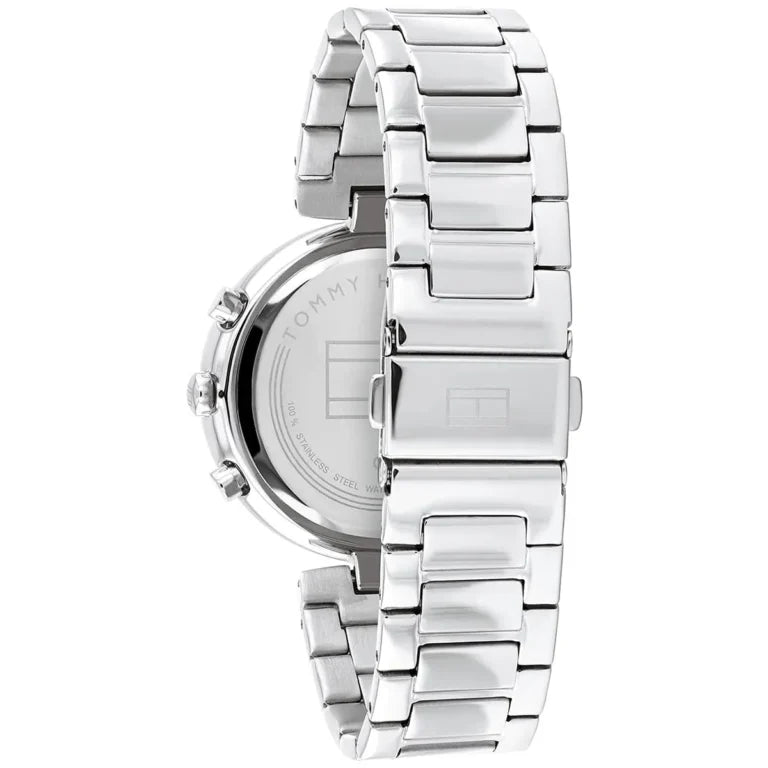 Tommy Hilfiger Luna 1782393 38mm Women's Multi-Function Watch – Silver Sunray & Silver Stainless Steel Bracelet