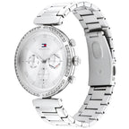 Tommy Hilfiger Luna 1782393 38mm Women's Multi-Function Watch – Silver Sunray & Silver Stainless Steel Bracelet