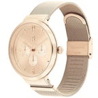 Tommy Hilfiger Lidia 1782538 40mm Women's Multi-Function Watch – Rose Gold Sunray & Rose Gold Stainless Steel Mesh Bracelet