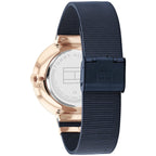 Tommy Hilfiger Lidia 1782541 40mm Women's Multi-Function Watch – Blue Sunray & Blue Stainless Steel Mesh Bracelet