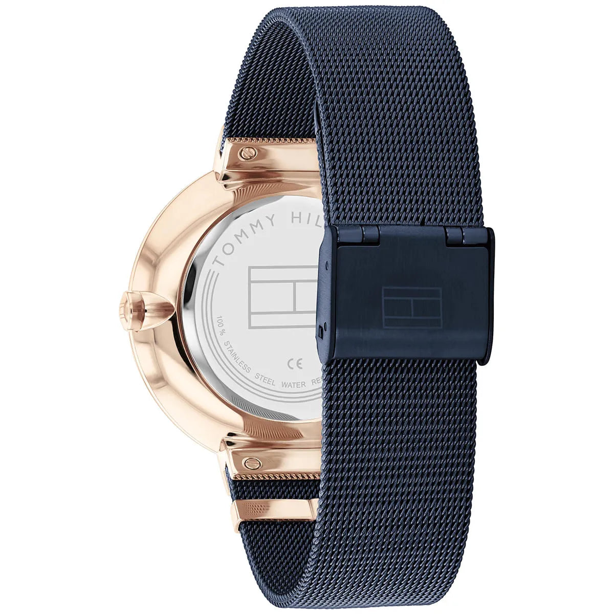Tommy Hilfiger Lidia 1782541 40mm Women's Multi-Function Watch – Blue Sunray & Blue Stainless Steel Mesh Bracelet