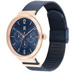 Tommy Hilfiger Lidia 1782541 40mm Women's Multi-Function Watch – Blue Sunray & Blue Stainless Steel Mesh Bracelet