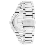 Tommy Hilfiger Tea 1782573 35mm Women's Multi-Function Watch – Silver Wavy & Two-Tone Stainless Steel Bracelet