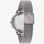 Tommy Hilfiger Tea 1782587 Women's Quartz Watch – Grey & Gunmetal Stainless Steel Mesh Bracelet