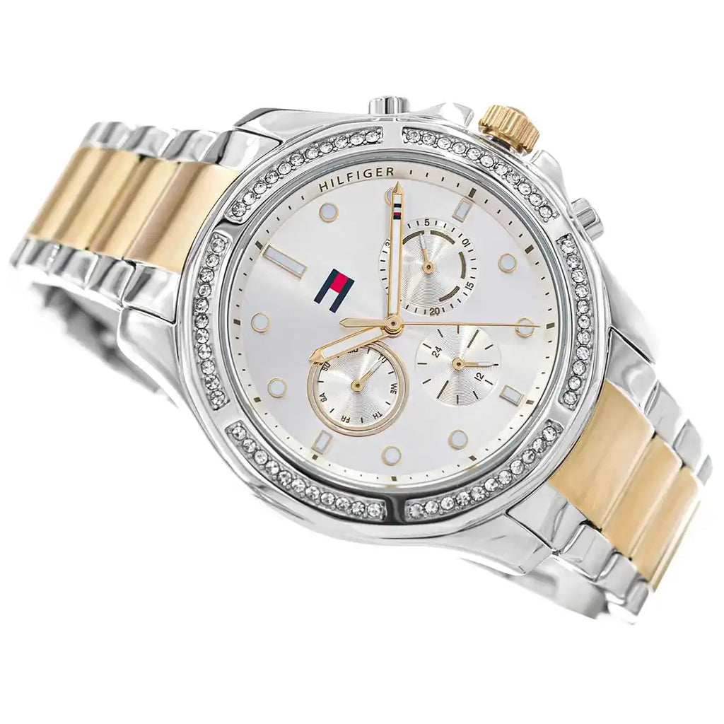 Tommy Hilfiger Brooklyn 1782615 38mm Women's Multi-Function Watch – Silver & Two-Tone Stainless Steel Bracelet