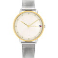 Tommy Hilfiger Pippa 1782667 35mm Women's Quartz Watch – White Sunray & Silver Stainless Steel Mesh Bracelet