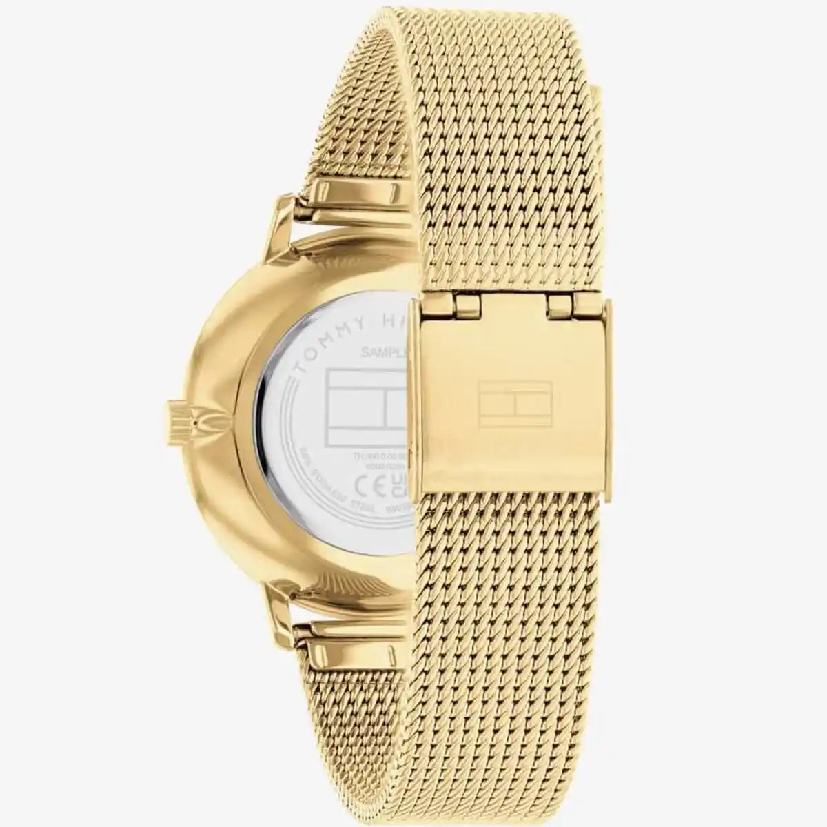 Tommy Hilfiger Pippa 1782668 35mm Women's Quartz Watch – Green Sunray & Gold Stainless Steel Mesh Bracelet