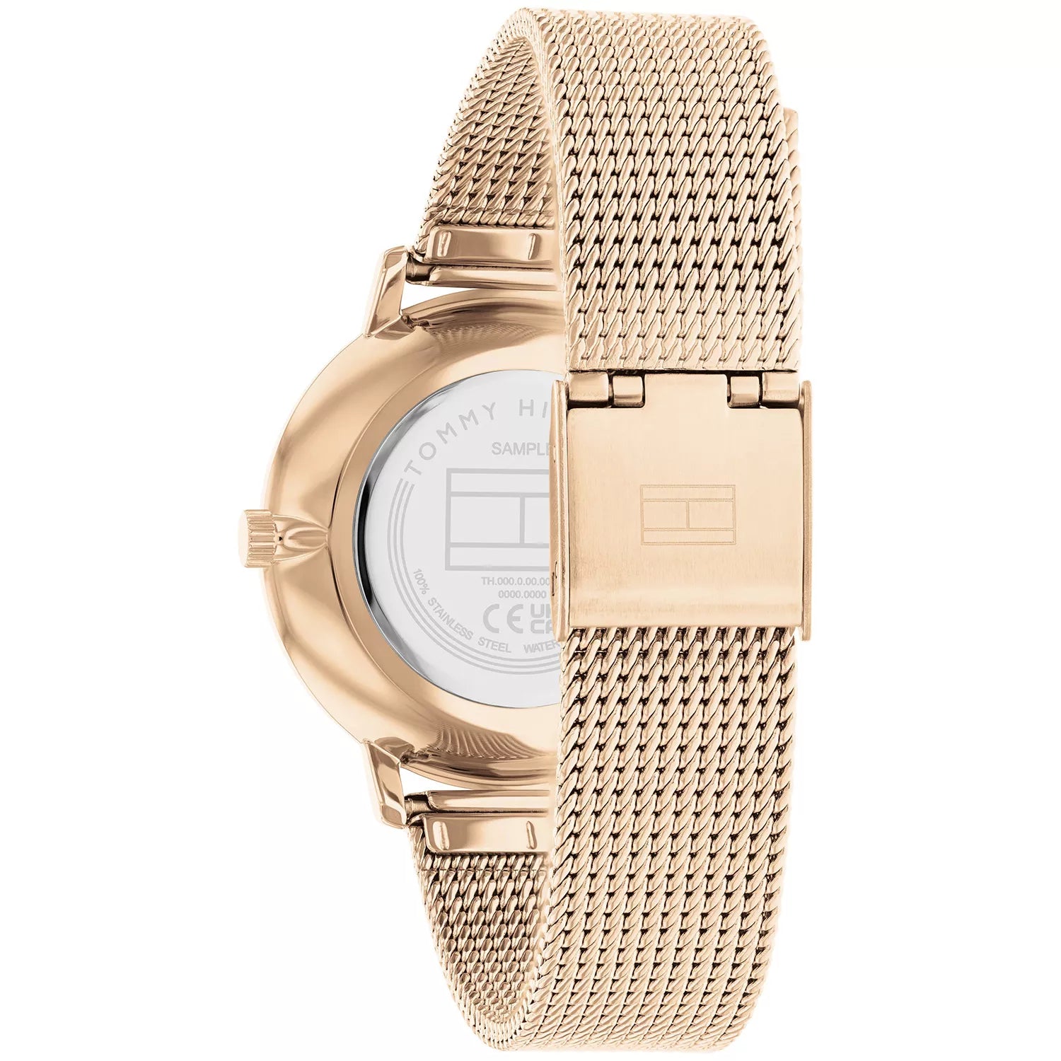 Tommy Hilfiger Pippa 1782669 35mm Women's Quartz Watch – Grey Sunray & Rose Gold Stainless Steel Mesh Bracelet