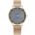 Tommy Hilfiger Pippa 1782669 35mm Women's Quartz Watch – Grey Sunray & Rose Gold Stainless Steel Mesh Bracelet