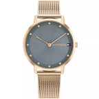 Tommy Hilfiger Pippa 1782669 35mm Women's Quartz Watch – Grey Sunray & Rose Gold Stainless Steel Mesh Bracelet
