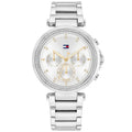 Tommy Hilfiger Emily 1782701 38mm Women's Multi-Function Watch – Silver & Silver Stainless Steel Bracelet