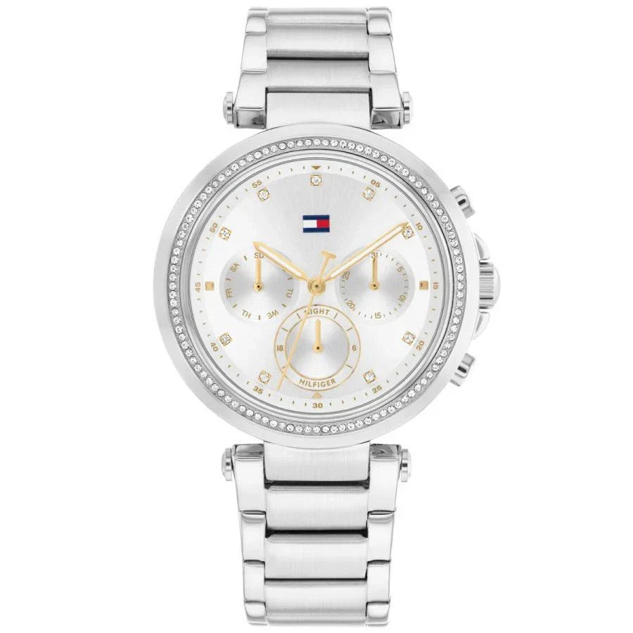 Tommy Hilfiger Emily 1782701 38mm Women's Multi-Function Watch – Silver & Silver Stainless Steel Bracelet