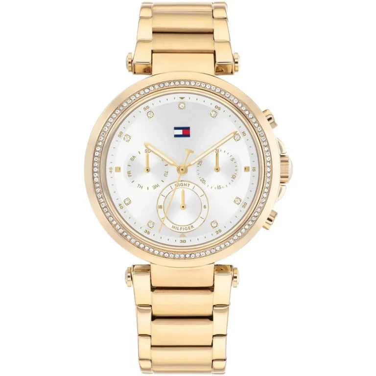 Tommy Hilfiger Emily 1782703 38mm Women's Multi-Function Watch – Silver & Gold Stainless Steel Bracelet