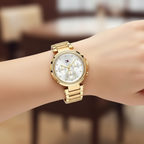 Tommy Hilfiger Emily 1782703 38mm Women's Multi-Function Watch – Silver & Gold Stainless Steel Bracelet