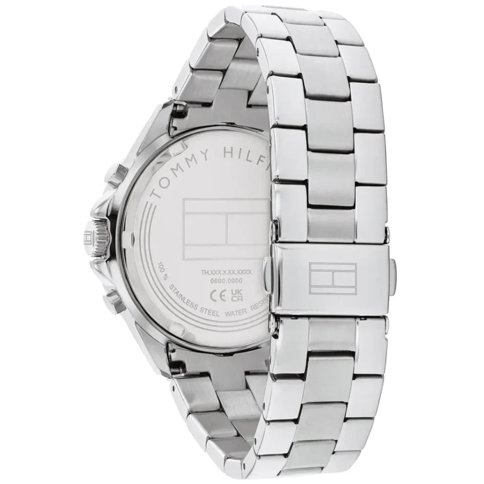 Tommy Hilfiger Mellie 1782706 40mm Women's Multi-Function Watch – Pink Sunray & Silver Stainless Steel Bracelet