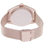 Tommy Hilfiger Monica 1782715 Women's Multi-Function Watch – Rose Gold Semi-Skeleton & Rose Gold Rubber Strap