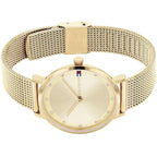 Tommy Hilfiger Pippa 1782728 35mm Women's Quartz Watch – Gold Sunray & Gold Stainless Steel Mesh Bracelet